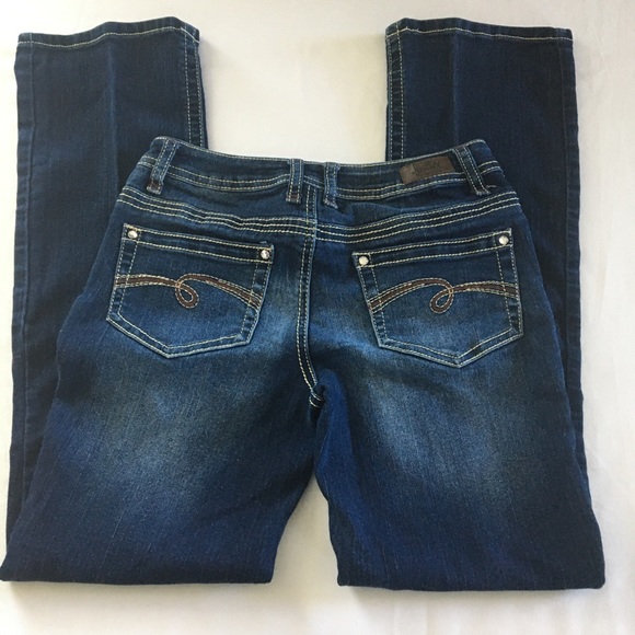 Justice | Simply Low, Skinny boot Jeans Sz 14/blue - Picture 2 of 16